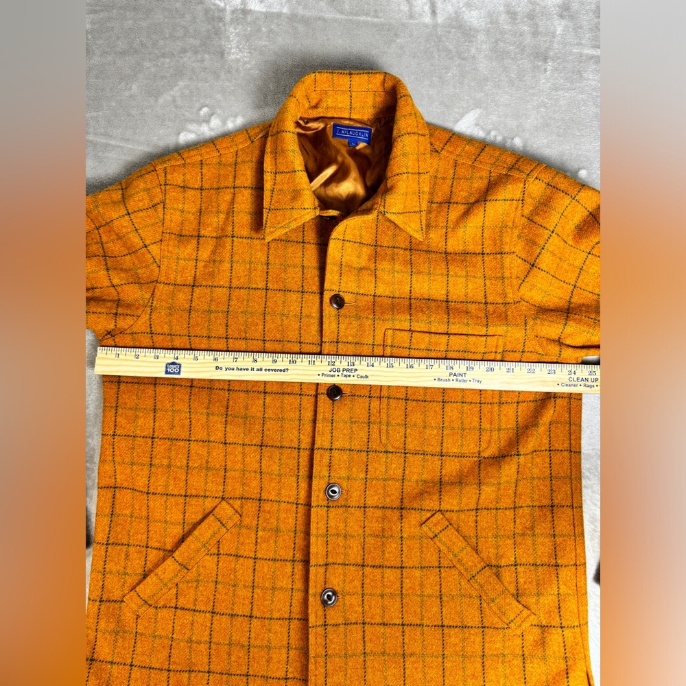J. McLaughlin Orange Windowpane Wool Jacket - Picture 8 of 10